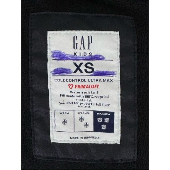 Gap Primaloft ColdControl Ultra Max Puffer Parka XS (4-5) Hooded Insulated Black - Picture 10 of 11